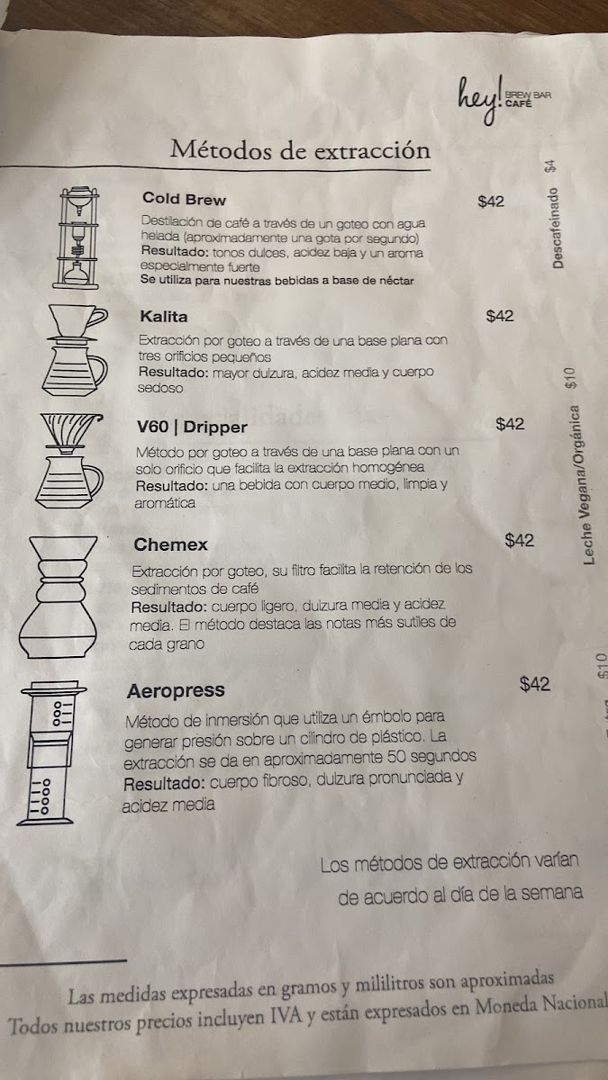 Hey! Brew Bar Café Menu - Image 3